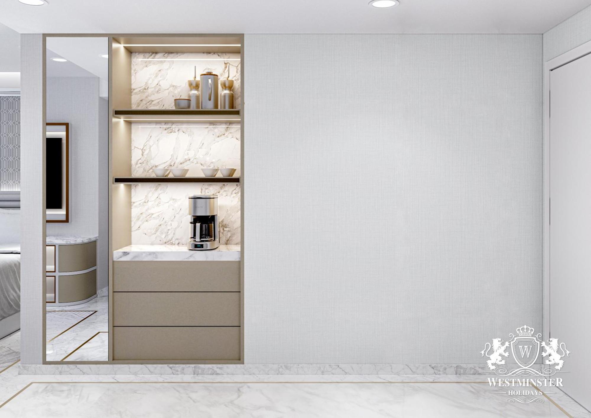 Westminster Dubai Mall Bagian luar foto A coffee station in a home